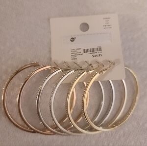 NEW Nickel-Free Hoop Earrings (3-pair)